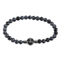 Bracelet Yannice Acier Blanc Pierre De Synthese