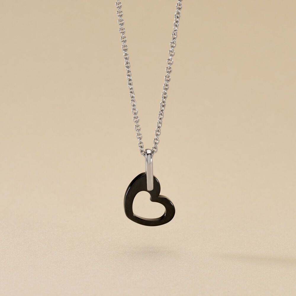 Collier Sumeyra Argent Blanc C&eacute;ramique Et Oxyde De Zirconium - Colliers avec pierres Femme | Marc Orian