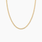 Collier Capucin Or Jaune Maille Marine Plate - Chaines Homme | Marc Orian