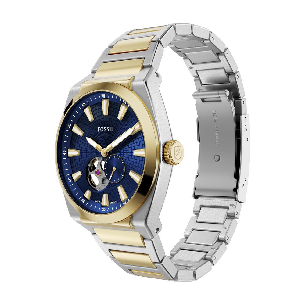 Montre Fossil Everett Automatic Bleu - Montres automatiques Homme | Marc Orian