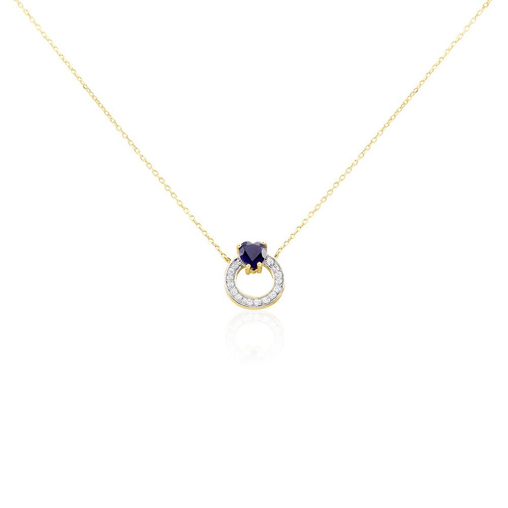 Collier Ambrosine Or Jaune Saphir Diamant - Colliers Femme | Marc Orian