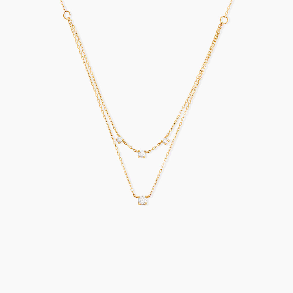 Collier Mordikai Or Jaune Oxyde De Zirconium - Colliers multirangs Femme | Marc Orian