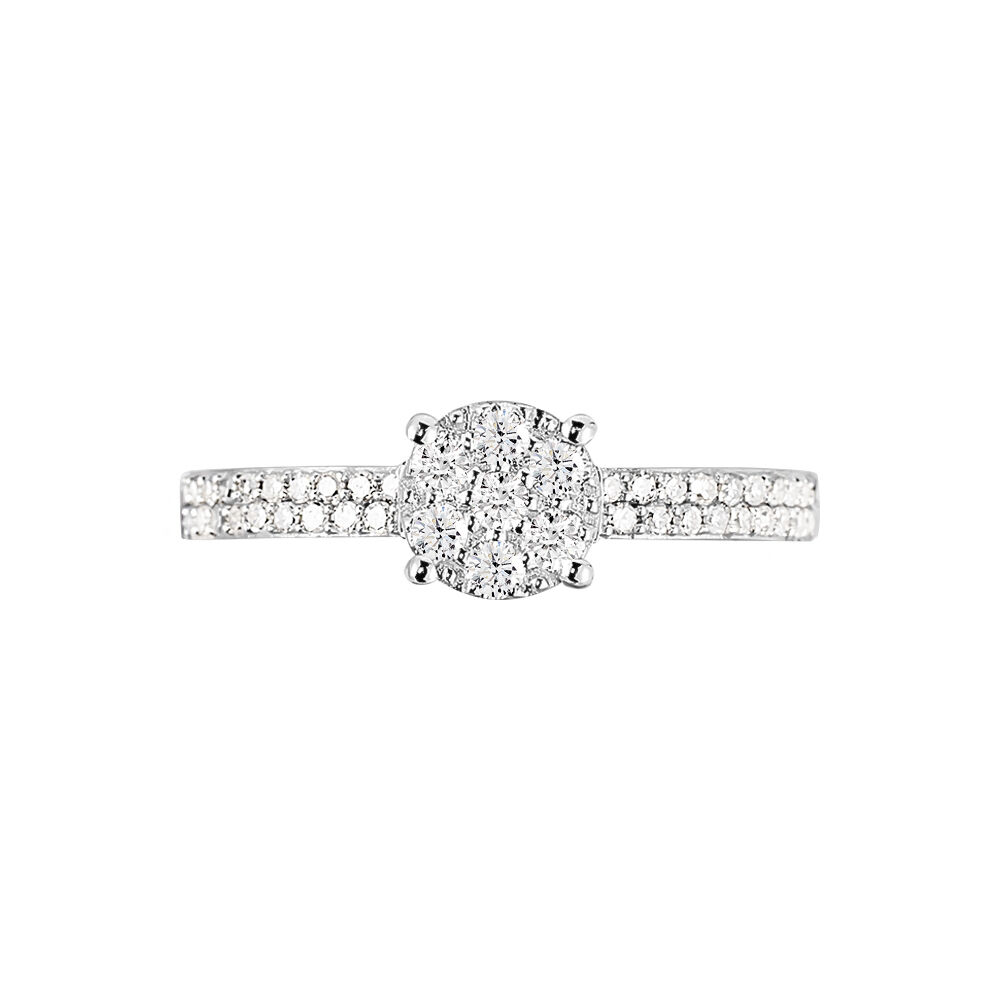 Bague Frika Or Blanc Diamant - Parures de mariage Femme | Marc Orian
