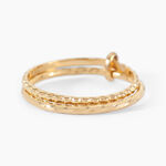 Bague Lou Plaqu&eacute; Or Jaune - Bijoux fantaisie Femme | Marc Orian