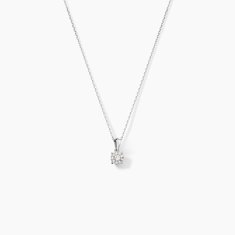 Collier Artemis Or Blanc Diamant - Colliers avec pierres Femme | Marc Orian