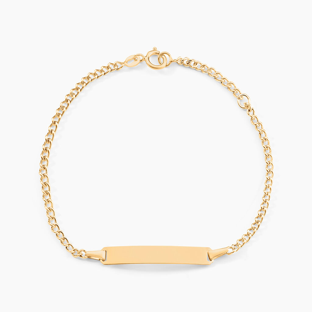 Bracelet Identité Etheline Or Jaune - Gourmettes Enfant | Marc Orian