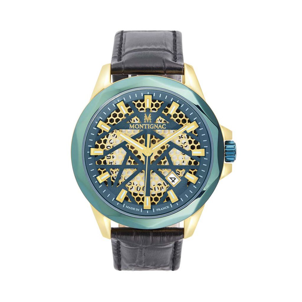 Montre Montignac Round Vert - Montres étanches Homme | Marc Orian