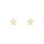Boucles D'oreilles Puces Inaya Etoile Or Jaune Oxyde De Zirconium - Puces Femme | Marc Orian