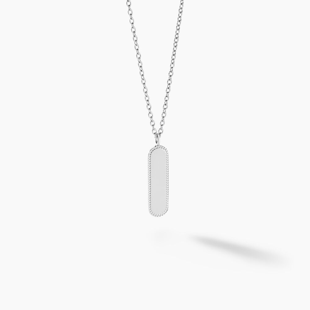 Collier Saddie Argent Blanc - Colliers Femme | Marc Orian