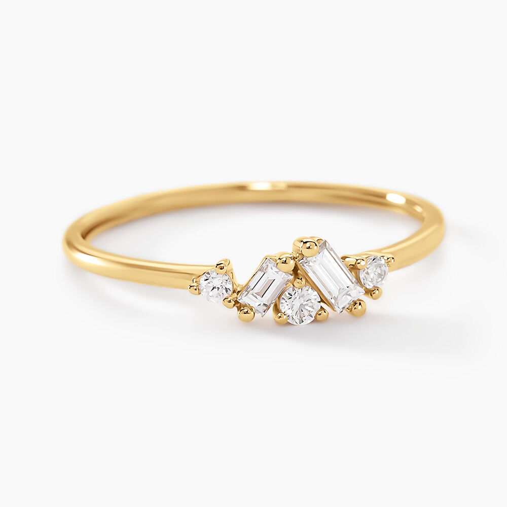 Bague Antigonus Or Jaune Diamant Synth&eacute;tique - Solitaires Femme | Marc Orian