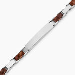 Bracelet Identit&eacute; Acier Blanc Jorg - Bracelets cha&icirc;nes Homme | Marc Orian