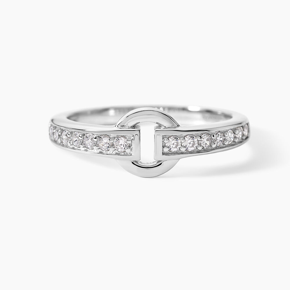 Bague Argent Blanc Candis Oxyde De Zirconium - Bijoux fantaisie Femme | Marc Orian