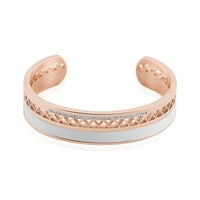 acier rose strass blanc