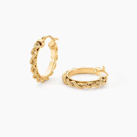 Créoles Cordeline Or Jaune - Créoles Femme | Marc Orian