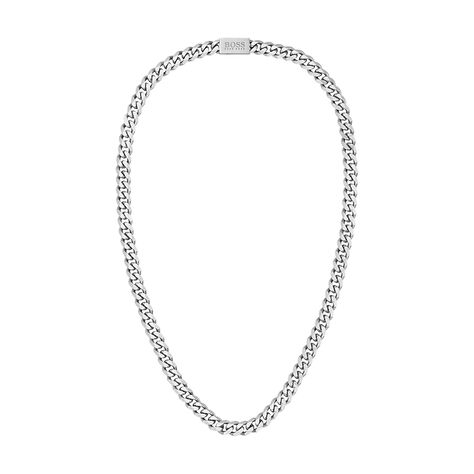 Collier Boss Chain Link Acier Blanc - Colliers Homme | Marc Orian