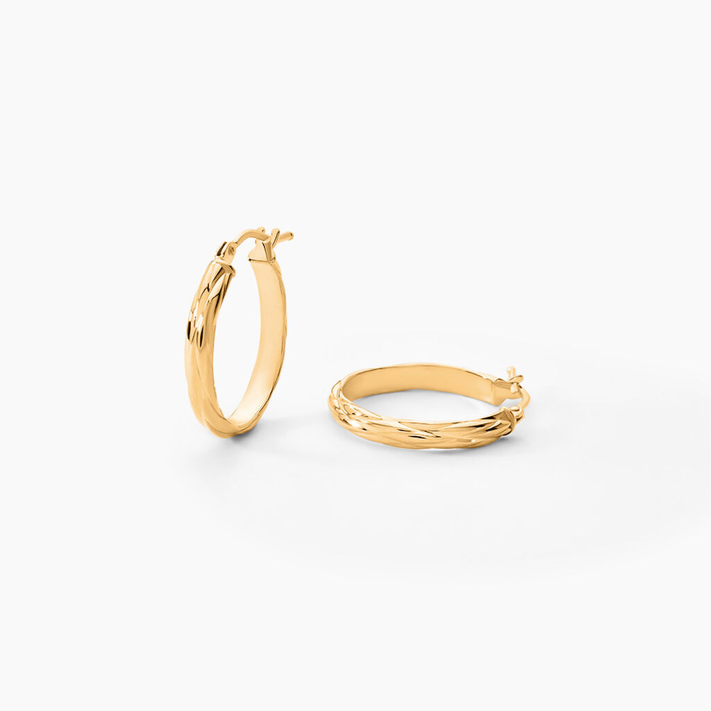 Créoles Ananas Or Jaune - Créoles Femme | Marc Orian