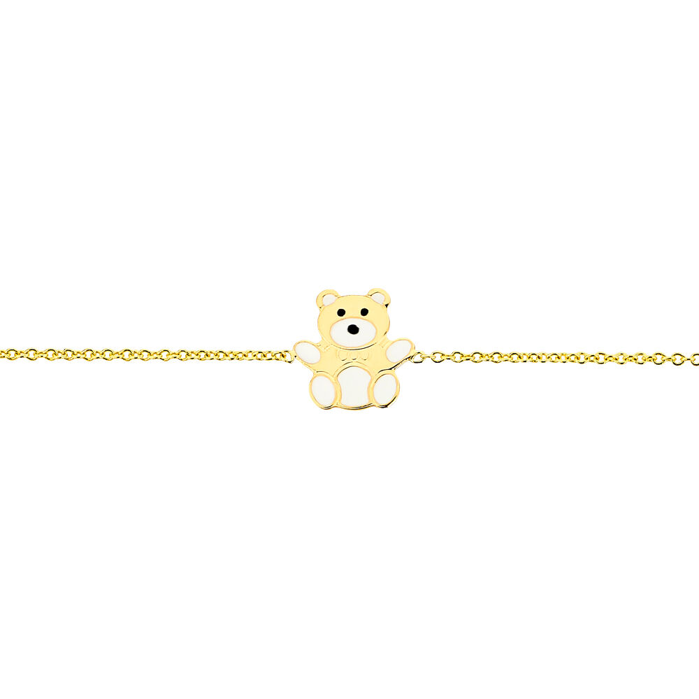 Bracelet Mae Ourson Or Jaune - Bracelets chaînes Enfant | Marc Orian