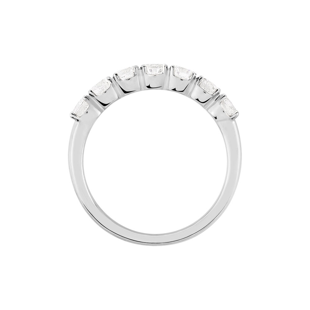 Alliance Hera Or Blanc Diamant - Alliances avec pierres Femme | Marc Orian