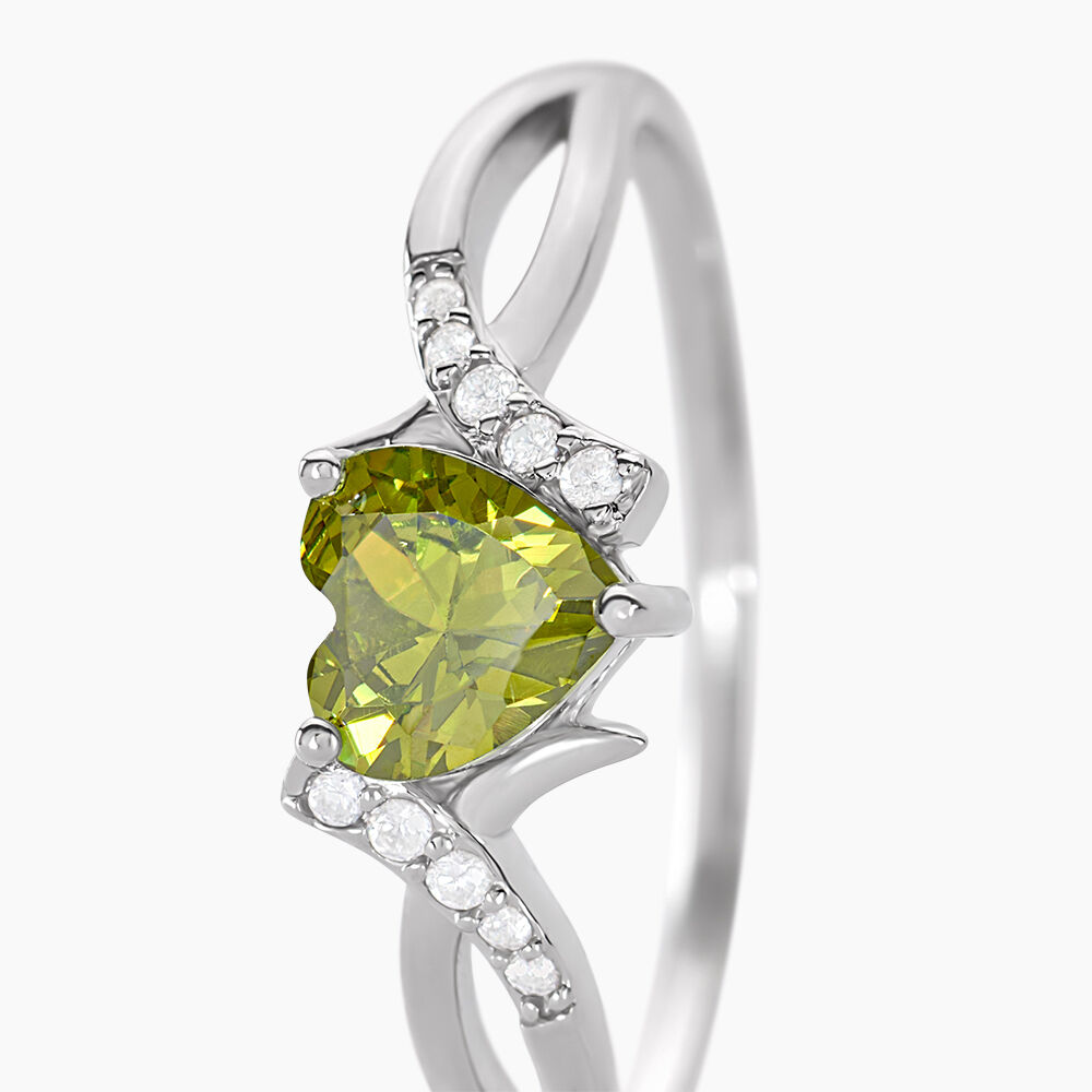 Bague Avalon Argent Blanc Oxyde De Zirconium - Solitaires Femme | Marc Orian