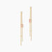 Boucles D'oreilles Pendantes Reflets Pop Or Jaune Rhodochrosite - Pendantes Femme | Marc Orian