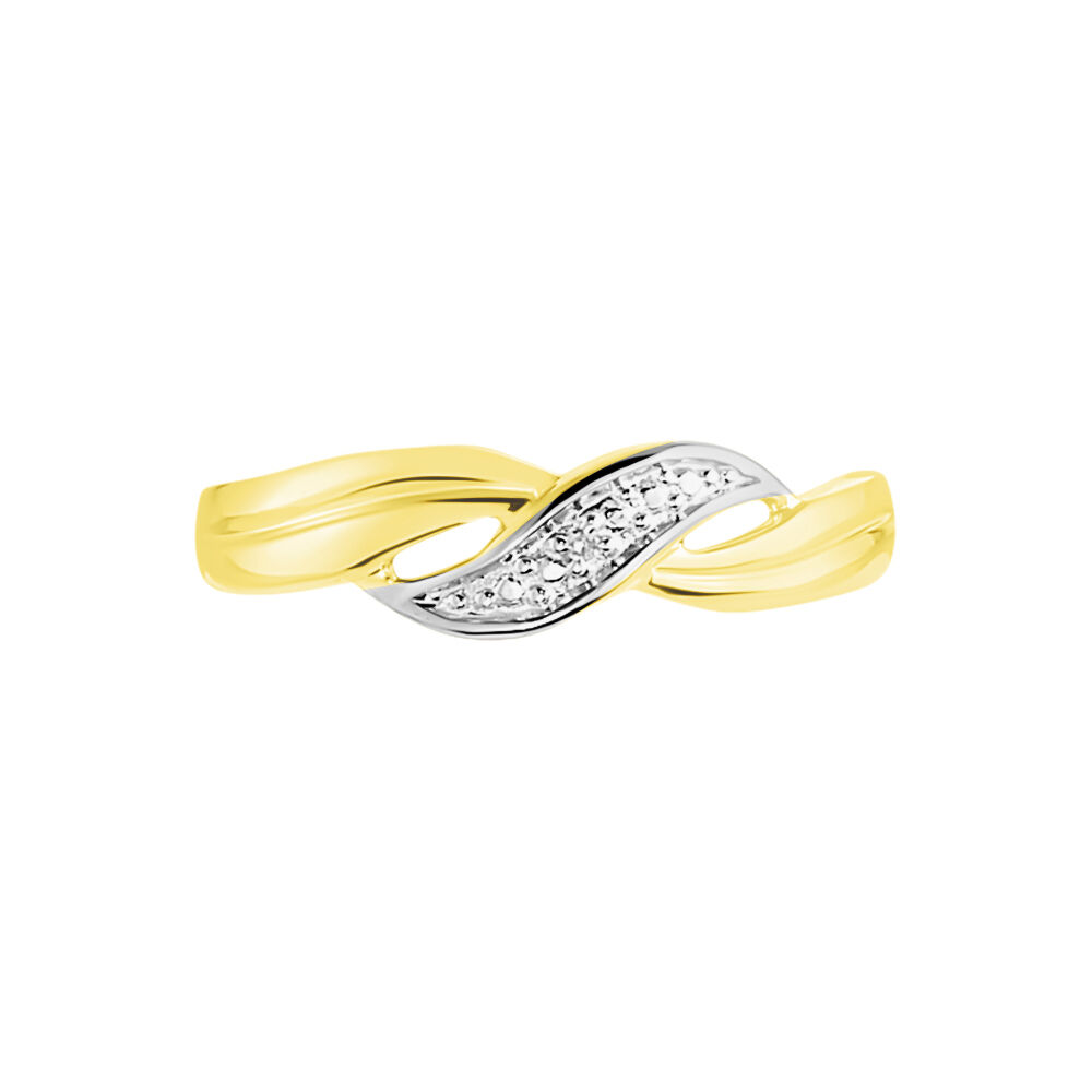 Bague Amayas Or Bicolore Diamant - Bagues pierres précieuses Femme | Marc Orian
