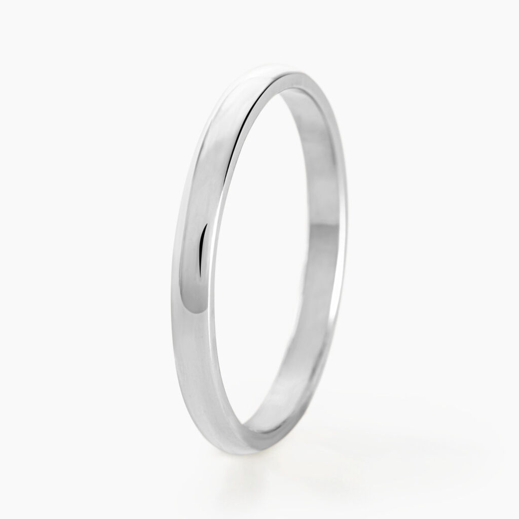 Alliance Alexyne Argent Blanc - Alliances duo Famille | Marc Orian