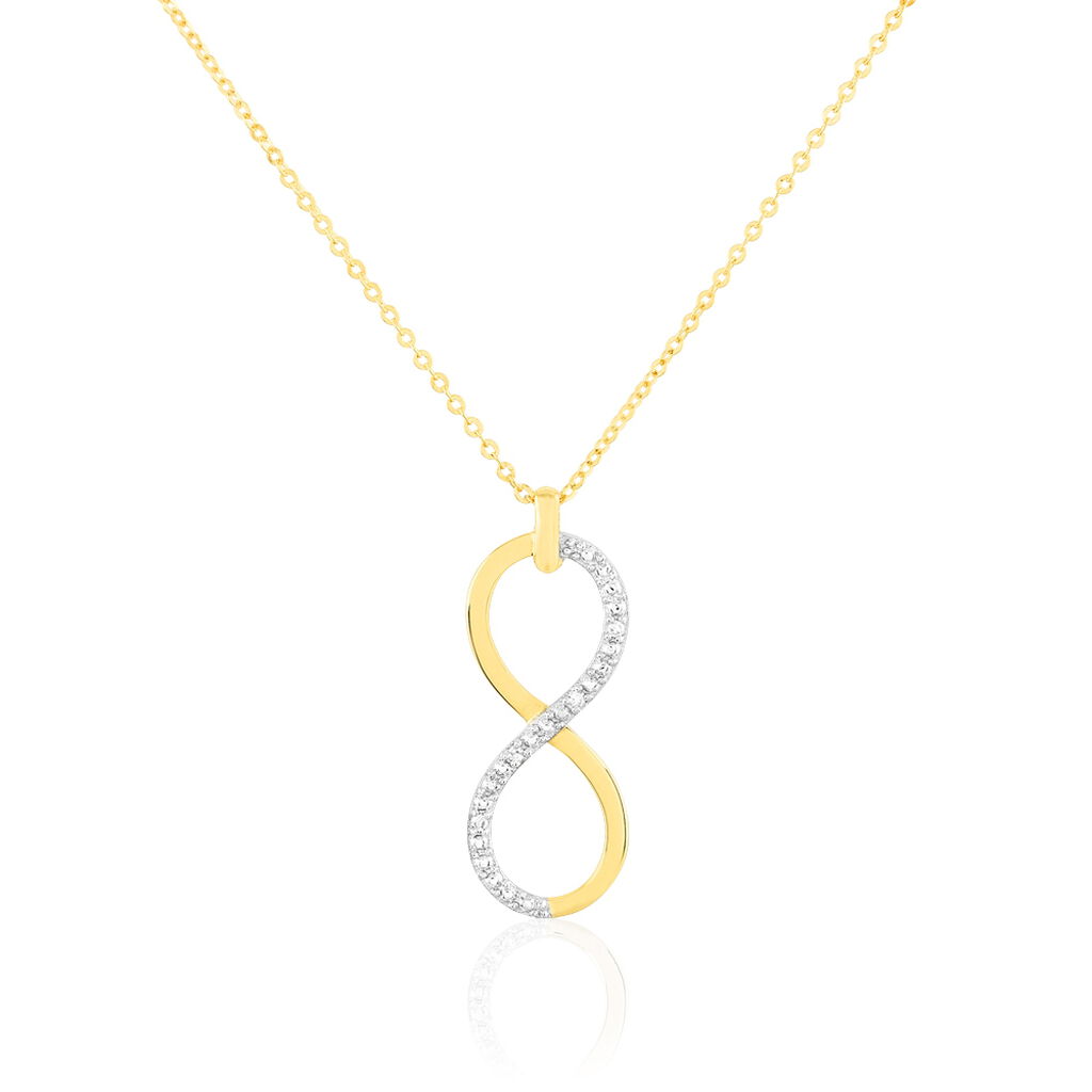 Collier Infino Or Jaune Diamant - Colliers avec pierres Femme | Marc Orian