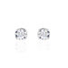 Boucles D'oreilles Puces Philia Argent Blanc Oxyde De Zirconium - Clous d'oreilles Femme | Marc Orian