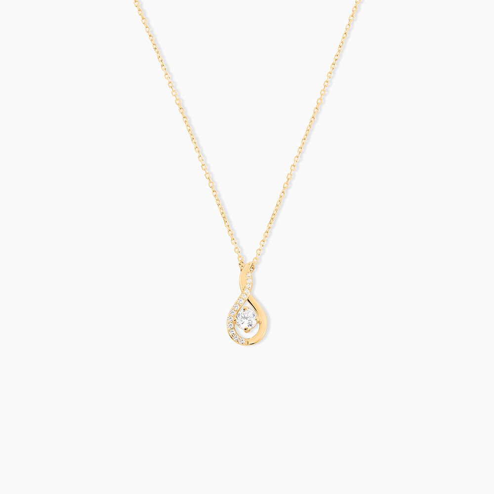 Collier Evana Or Jaune Oxyde De Zirconium - Colliers avec pierres Femme | Marc Orian