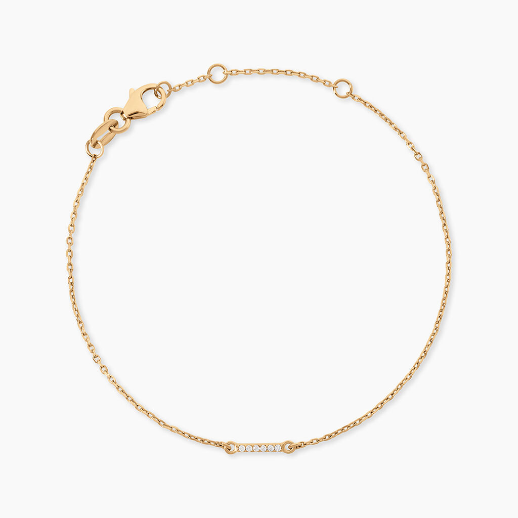 Bracelet Carmelia Plaqu&eacute; Or Jaune Oxyde De Zirconium - Bracelets fantaisie Femme | Marc Orian
