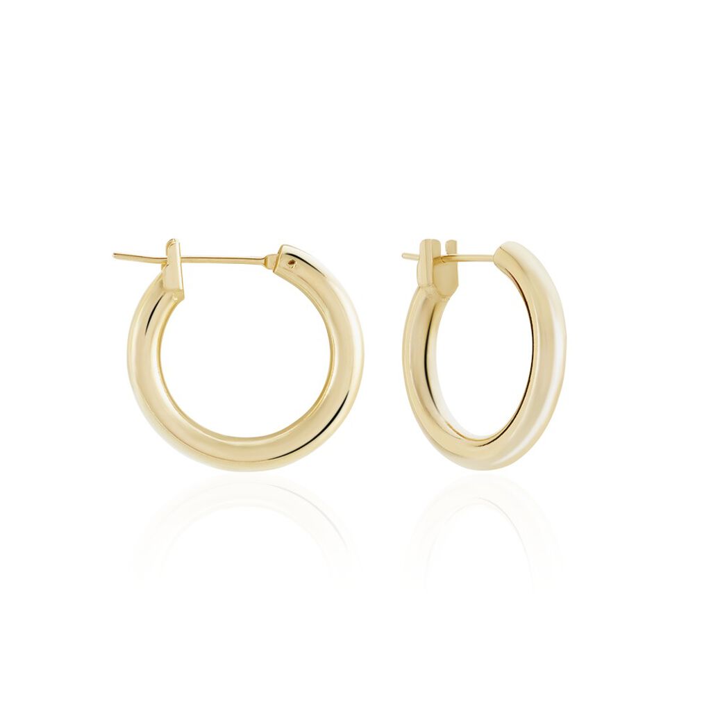 Créoles Adalie Lisse Plaqué Or Jaune - Créoles Femme | Marc Orian