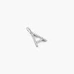 Pendentif Klementine Or Blanc Oxyde De Zirconium - Pendentifs Femme | Marc Orian