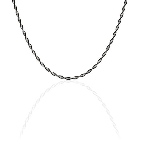Collier Abie Torsade Argent Bicolore - Chaines Femme | Marc Orian