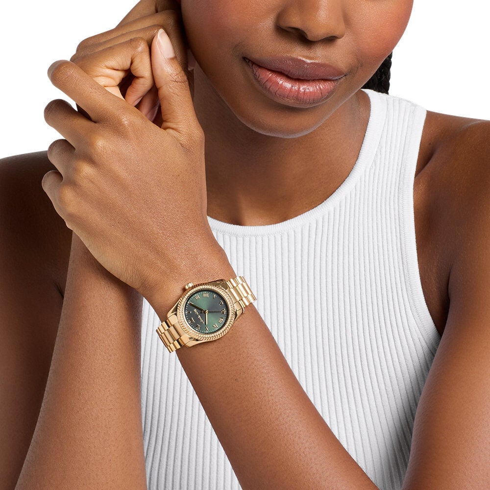 Montre Michael Kors Lexington Vert - Montres &eacute;tanches Femme | Marc Orian