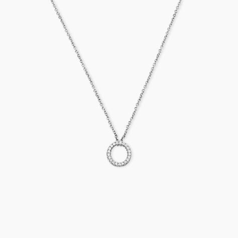 Collier Enorig Argent Blanc Oxyde De Zirconium - Colliers avec pierres Femme | Marc Orian