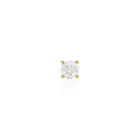 Boucle D'oreille Puce Unitaire Victoria Or Jaune Diamant - Puces Famille | Marc Orian