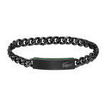 Bracelet Lacoste Baseline Acier Noir - Bracelets cha&icirc;nes Homme | Marc Orian