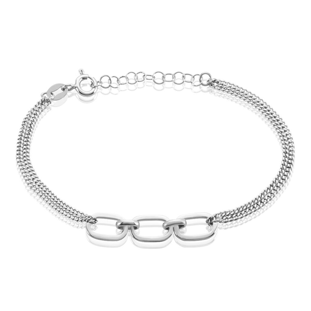 Bracelet Argent Blanc Nos - Bracelets chaînes Femme | Marc Orian