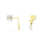 Boucles D'oreilles Pendantes Rihabe Or Jaune Oxyde De Zirconium - Pendantes Femme | Marc Orian