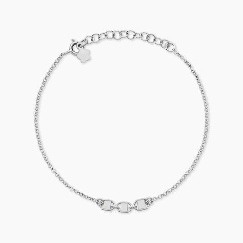 Bracelet Nissa Argent Blanc - Bracelets fantaisie Femme | Marc Orian
