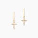 Boucles D'oreilles Pendantes Chastity Or Jaune Oxyde De Zirconium - Pendantes Femme | Marc Orian