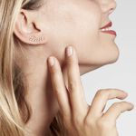 Boucles D'oreilles Grimpantes Fabrizia Plaqu&eacute; Or Jaune Oxyde - Piercings d'oreilles Femme | Marc Orian