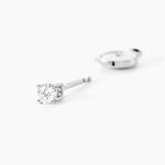 Boucles D'oreilles Puces One Or Jaune Diamants - Boucles d'oreilles mariage Femme | Marc Orian