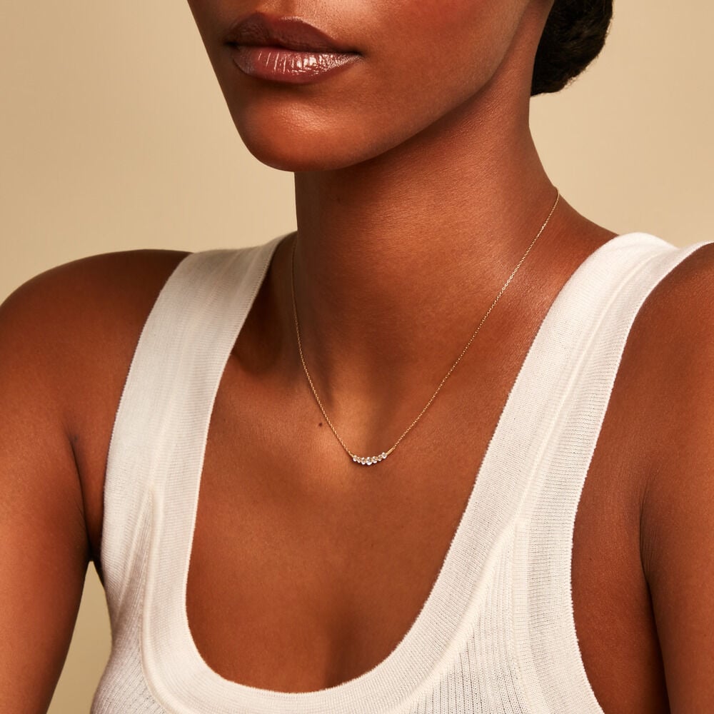 Collier Brannon Or Jaune Oxyde De Zirconium - Colliers avec pierres Femme | Marc Orian