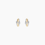 Boucles D'oreilles Puces Bodil Or Bicolore Diamant - Puces Femme | Marc Orian