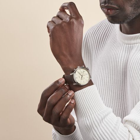 Montre Fossil Neutra Chrono Beige - Montres classiques Homme | Marc Orian