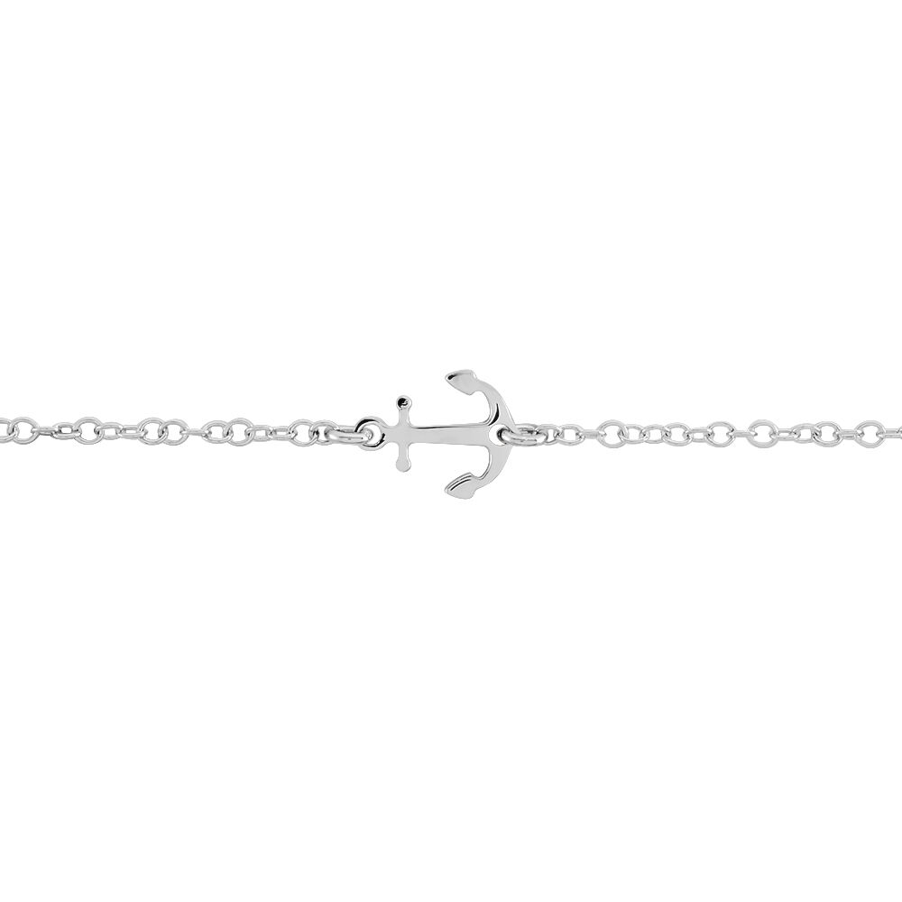 Bracelet Anchora Argent Blanc - Bracelets chaînes Femme | Marc Orian
