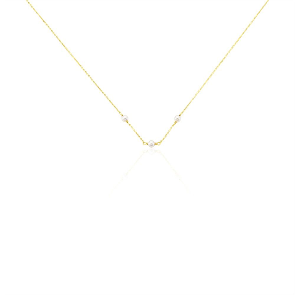 Collier Or Jaune Heliantheme Perles - Colliers avec pierres Femme | Marc Orian