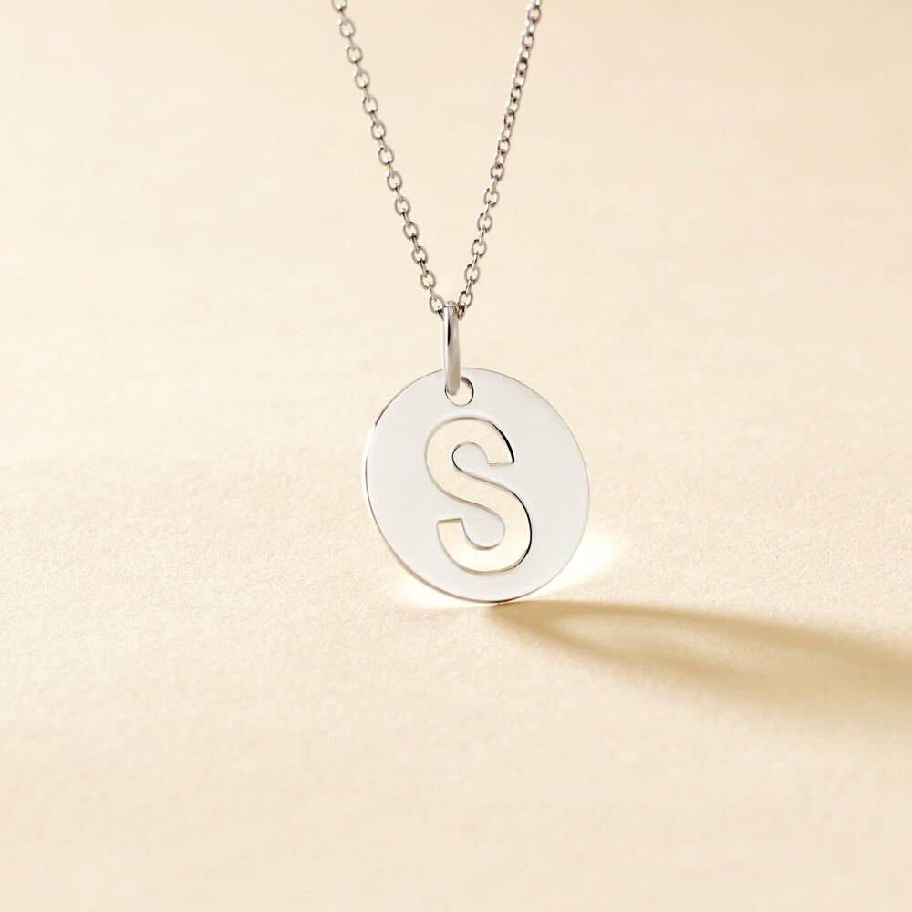 Pendentif Elio S Argent Blanc - Pendentifs Famille | Marc Orian