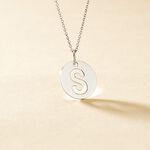 Pendentif Elio S Argent Blanc - Bijoux fantaisie Famille | Marc Orian